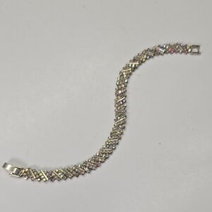 Crystal Tennis Bracelet - Pink Aurora Sparkle